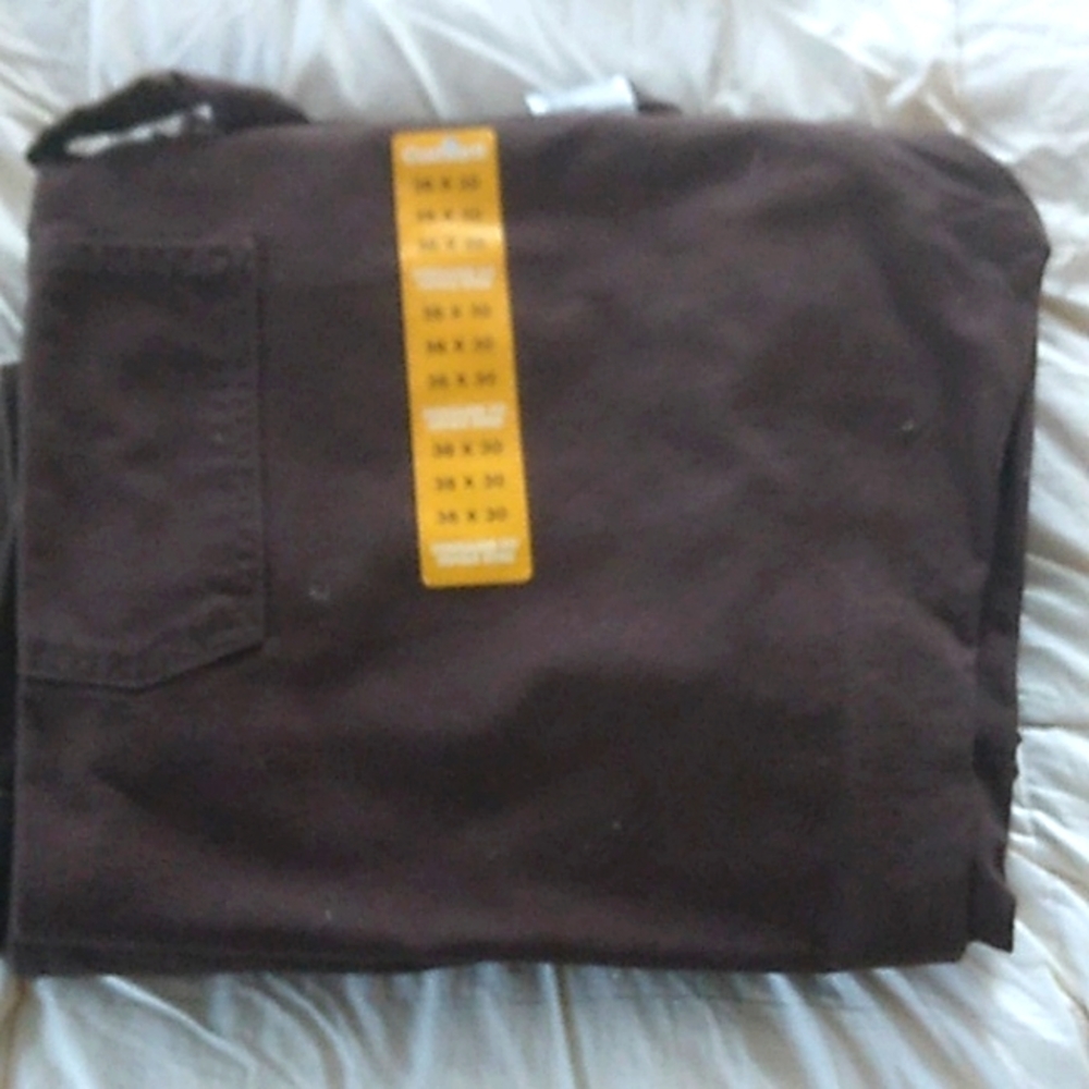 Carhartt mens work pants. Dungaree fit single knee. Sz 36x30, 100% cotton